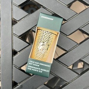 Starbucks gold ornament cup